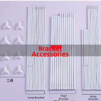 T-typ spojky pre sieť proti komárom – oceľový držiak, všeobecné použitie, universalna kompatibilita, montáž v jednom kroku