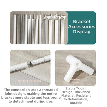 T-typ spojky pre sieť proti komárom – oceľový držiak, všeobecné použitie, universalna kompatibilita, montáž v jednom kroku