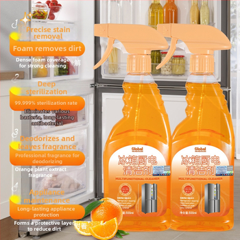Global Warehouse Viacúčelový čistiaci prostriedok pre elektrické spotrebiče – sprej na chladničky, rúry a mikrovlnky; hlboké odstraňovanie špiny, osvieženie