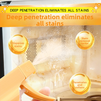 Global Warehouse Viacúčelový čistiaci prostriedok pre elektrické spotrebiče – sprej na chladničky, rúry a mikrovlnky; hlboké odstraňovanie špiny, osvieženie