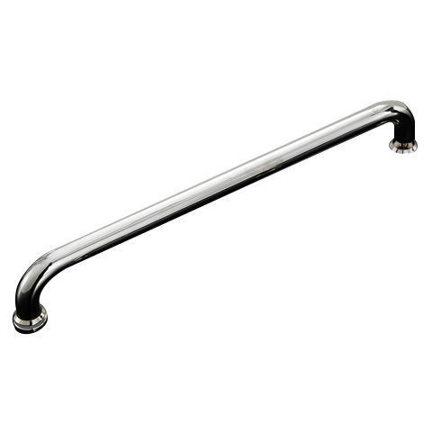 Držadlo pre sprchovú kabínu z nehrdzavejúcej ocele 304, rozstup dier 440 mm, jemne leštený povrch, moderný minimalistický štýl