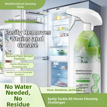 Viacúčelový čistiaci sprej s antibakteriálnym účinkom, hlboké čistenie, osviežujúci, odstraňuje vodný kameň, rozkladá olejové škvrny (Kategória produktu: Viacúčelový čistiaci prostriedok; Číslo produktu: 654)