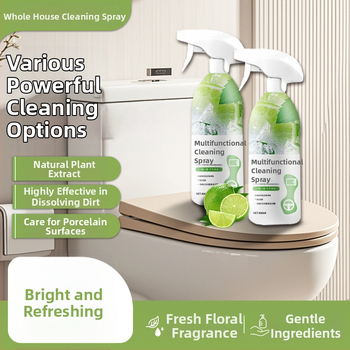 Viacúčelový čistiaci sprej s antibakteriálnym účinkom, hlboké čistenie, osviežujúci, odstraňuje vodný kameň, rozkladá olejové škvrny (Kategória produktu: Viacúčelový čistiaci prostriedok; Číslo produktu: 654)