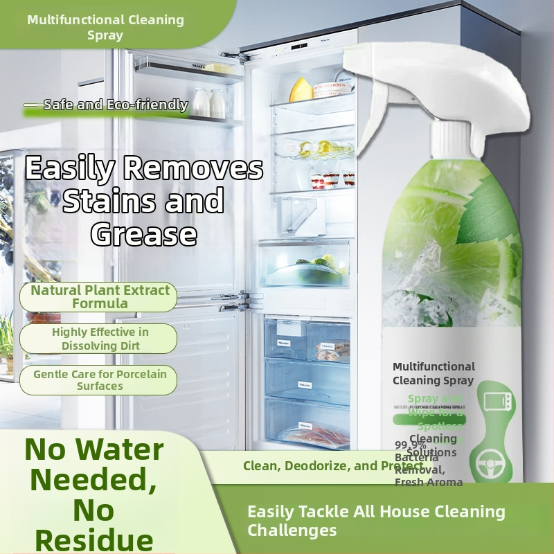 Viacúčelový čistiaci sprej s antibakteriálnym účinkom, hlboké čistenie, osviežujúci, odstraňuje vodný kameň, rozkladá olejové škvrny (Kategória produktu: Viacúčelový čistiaci prostriedok; Číslo produktu: 654)