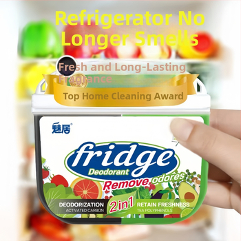 Box na deodoráciu chladničky s aktívnym uhlím a čajovými polyfenolmi – udržiava čerstvosť ovocia a zeleniny a odstraňuje vône (120 g)