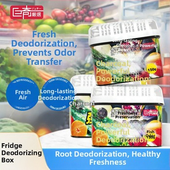 Juqi deodorant do chladničky s aktívnym uhlím – proti plesniam a antibakteriálny, 150 g