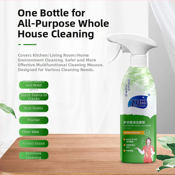Viacúčelový penový čistiaci prostriedok na kuchyňu – hlboká dekontaminácia, bezpečné čistenie, vhodný pre mikrovlnnú rúru a chladničku – Značka Wei Couple