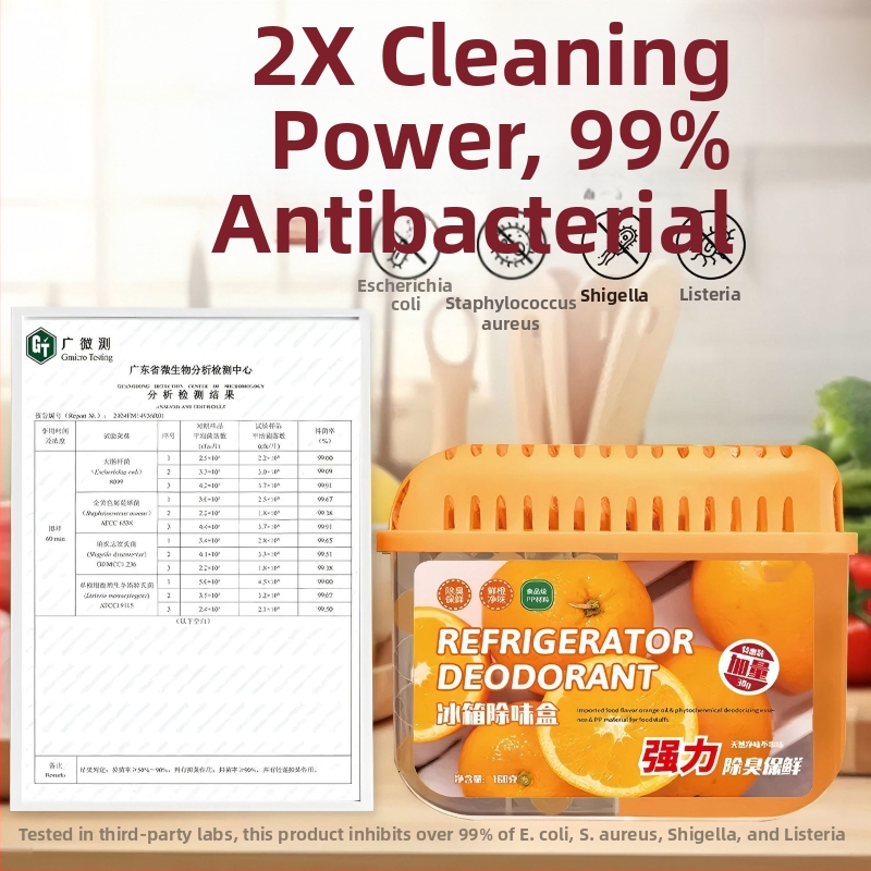 Royal Fragrance Šaldytuvo dezodoravimo dėžutė, Vaisių aromatas, Antibakterinis, 60 vnt., Grynasis turinys 160