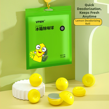 Chladničkový osviežovač s vôňou citróna, 6 kusov, balenie 100 krabičiek