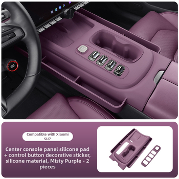 Silikónová dekoratívna protiskluzná nálepka do interiéru auta, vhodná pre Xiaomi SU7 stredová konzola a držiak na poháre; Materiál: silikón; Značka: Cool car