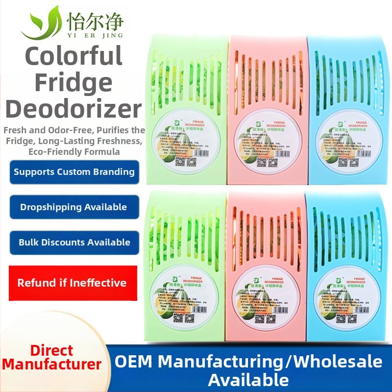 Yierjing deodorant do chladničky s aktívnym bambusovým uhlím, prírodná vôňa, 100 g, balenie 120 kusov, pôvod Zhejiang