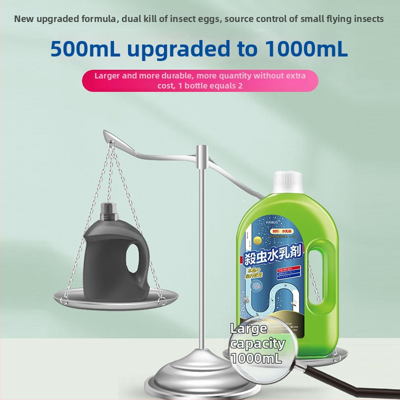 WC-csövek és csatornázás rovarirtó - folyékony, víz-emulzió, 1000 ml (WP20090200)