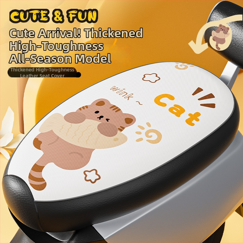Pokrievka sedadla elektrického vozidla – PU koža, štyri ročné obdobia univerzálne, bez výplne, bez loga