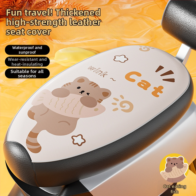 Pokrievka sedadla elektrického vozidla – PU koža, štyri ročné obdobia univerzálne, bez výplne, bez loga