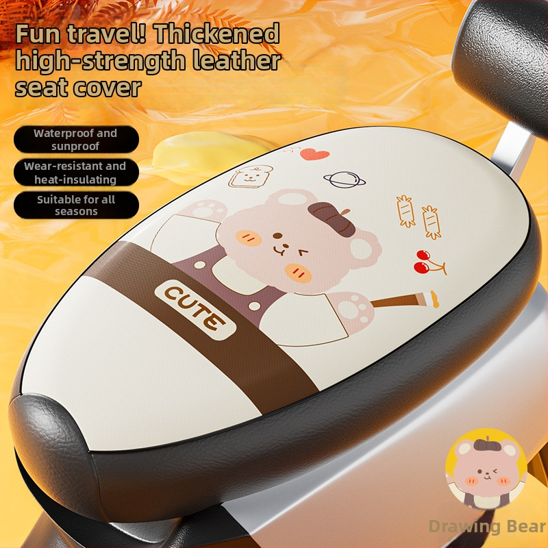 Pokrievka sedadla elektrického vozidla – PU koža, štyri ročné obdobia univerzálne, bez výplne, bez loga