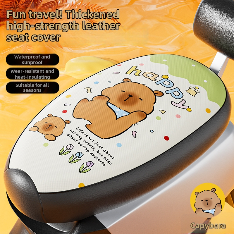 Pokrievka sedadla elektrického vozidla – PU koža, štyri ročné obdobia univerzálne, bez výplne, bez loga