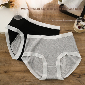 Dámske menštruačné nohavičky z modal, vysoký pás, proti úniku, priedušné, vnútorná výstelka zo hodvábu