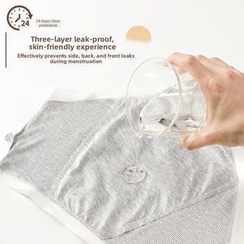 Dámske menštruačné nohavičky z modal, vysoký pás, proti úniku, priedušné, vnútorná výstelka zo hodvábu