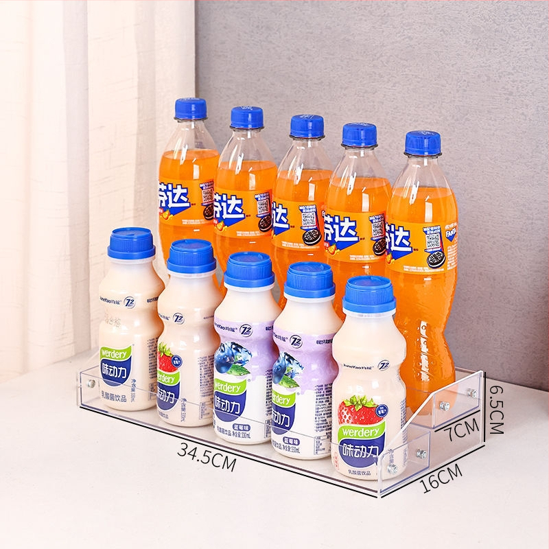 6-úrovňový stolný regál na nápoje, priehľadný plast, jednoduchý moderný štýl, schodovitý dizajn, na občerstvenie a džúsy, pre kempovanie