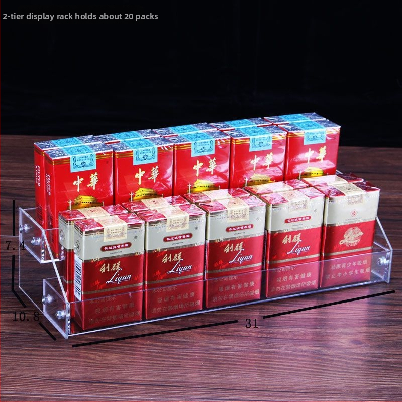 6-úrovňový stolný regál na nápoje, priehľadný plast, jednoduchý moderný štýl, schodovitý dizajn, na občerstvenie a džúsy, pre kempovanie