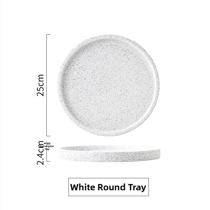 Porcelánový podnos do kúpeľne na kozmetiku a uteráky – nepravidelný tvar, moderný minimalistický štýl, vhodný do mikrovlnky