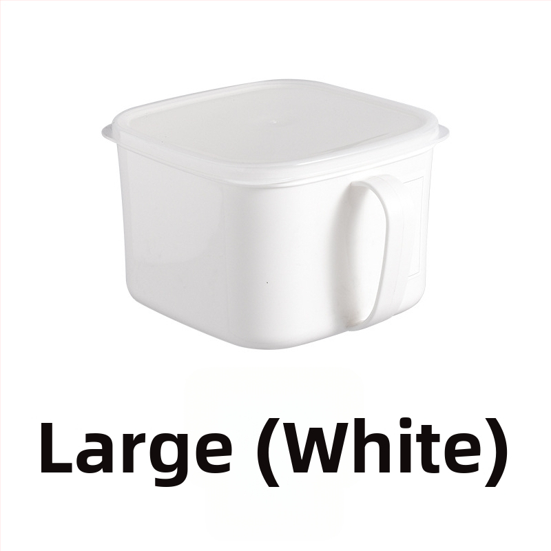 Box na skladovanie do chladničky s držadlom a viečkom, odolný voči zápachu, udržiava čerstvosť, plastový