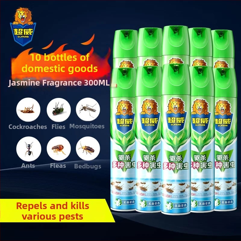 Insekticídny sprej s vôňou jazmínu, plynná forma, zabíja komáre, mierne toxický