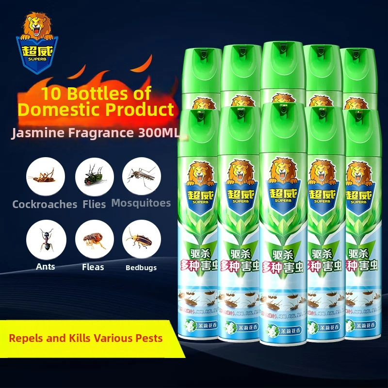 Insekticídny sprej s vôňou jazmínu, plynná forma, zabíja komáre, mierne toxický