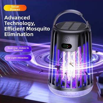 Lampa na hubenie komárov - LED, dobíjateľná, biomimetický prilákač, hliníková sieťka, pre 21-30 m²