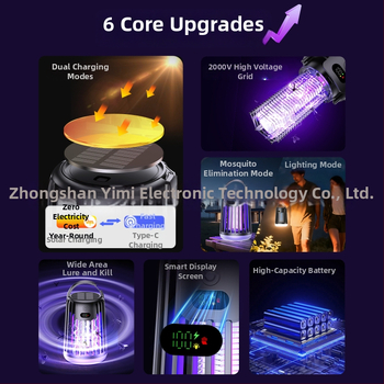 Lampa na hubenie komárov - LED, dobíjateľná, biomimetický prilákač, hliníková sieťka, pre 21-30 m²