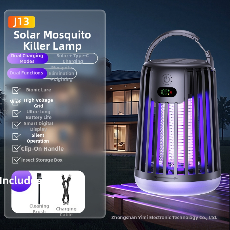 Lampa na hubenie komárov - LED, dobíjateľná, biomimetický prilákač, hliníková sieťka, pre 21-30 m²