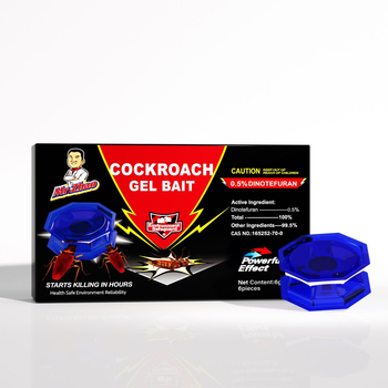 Pastová návnada na šváby, cieľ: šváb, model Cockroach Bait, 200 kusov v balení, mierne toxické