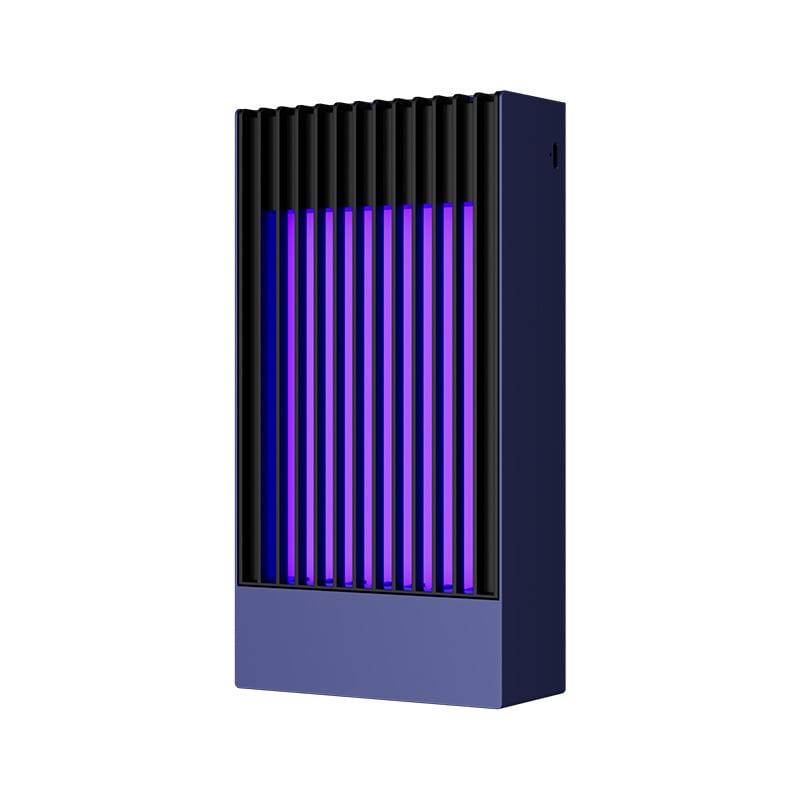 Lampa na hubenie komárov s UV svetlom a elektrickým šokom, vstavaná batéria 1001-1600 mAh, USB nabíjanie, vhodná pre 11-20 m²