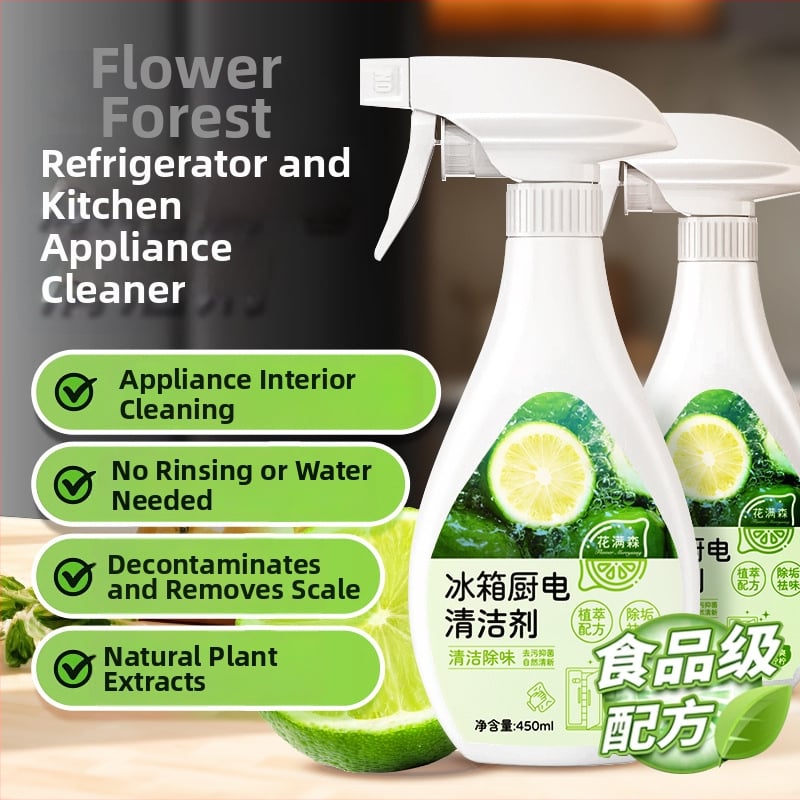 Všetkoúčelový čistič na chladničky a kuchynské spotrebiče – antibakteriálny, hlboká dekontaminácia, odstraňuje zápach, odstraňuje usadeniny, odstraňuje olejové škvrny, 450ml