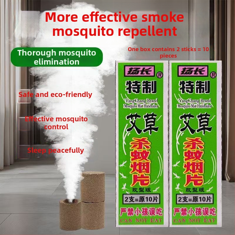 Tablety proti komárom (pevná forma) a dymové tablety — parfumované; 2000 kusov v krabici; registrácia pesticídu WP20080228; netoxické