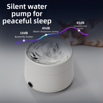 Dispenser na vodu pre domáce zvieratá s konštantnou teplotou, filtráciou toku a tichou automatickou cirkuláciou; vhodné pre mačky a psy; hmotnosť 645 g; bez podpory aplikácie; nie je odnímateľný