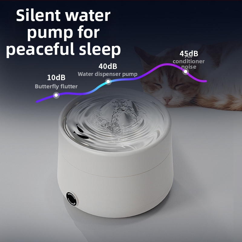 Dispenser na vodu pre domáce zvieratá s konštantnou teplotou, filtráciou toku a tichou automatickou cirkuláciou; vhodné pre mačky a psy; hmotnosť 645 g; bez podpory aplikácie; nie je odnímateľný