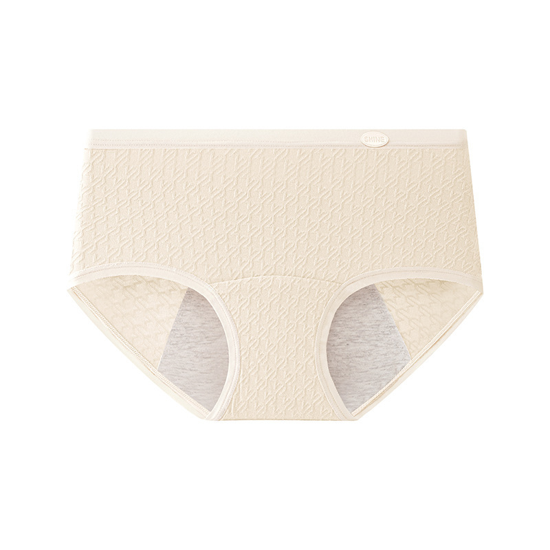 Dámske nohavičky na obdobie z bavlny s antibakteriálnou ochranou a ochranou proti úniku (95–100% bavlna; podšívka rozkroku 100% bavlna; stredná výška pásu; pletený materiál; vhodné pre všetky ročné obdobia)