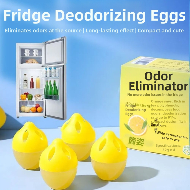 Chladničkový deodorant s pomarančovou vôňou, 32 g, balenie 4 kusy, model Chuanliu