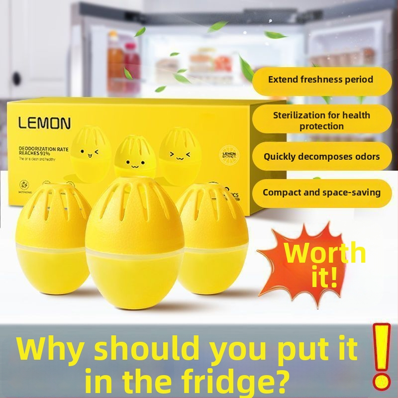 Chladničkový deodorant s pomarančovou vôňou, 32 g, balenie 4 kusy, model Chuanliu