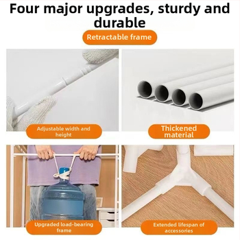 Rozťahovateľný maľovaný rám postele pre sieť proti komárom pre jednolôžko, rám z železa s trubami z vláknového skla, bez inštalácie, univerzálne použitie