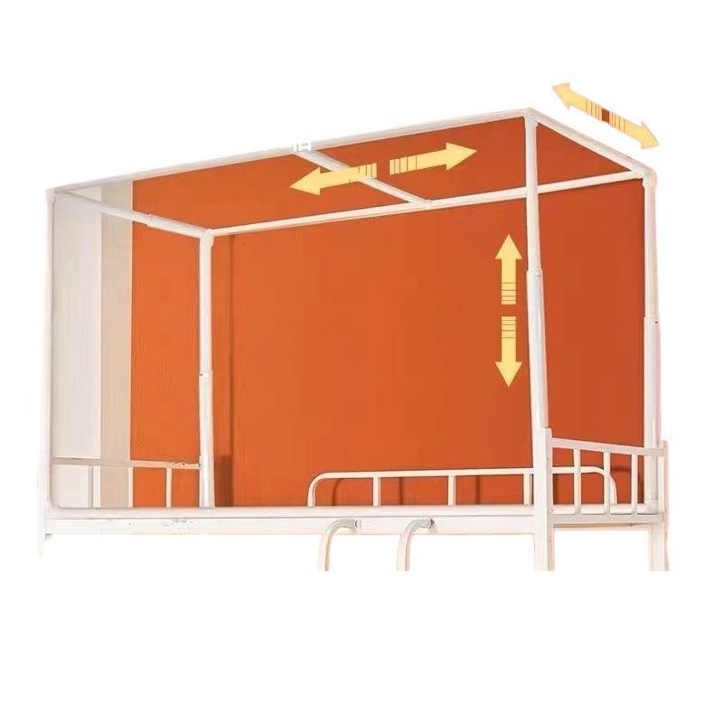 Rozťahovateľný maľovaný rám postele pre sieť proti komárom pre jednolôžko, rám z železa s trubami z vláknového skla, bez inštalácie, univerzálne použitie