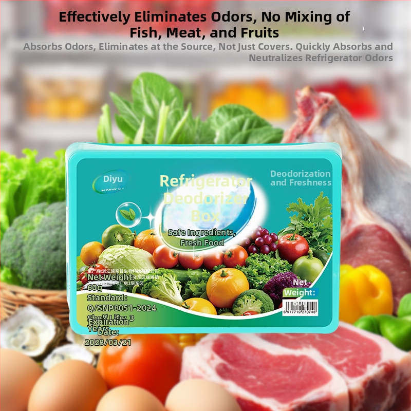 Šaldytuvo kvapų šalinimo dėžutė, gaivi kvapo, 60 g, kilmė Zhejiang, Kinija