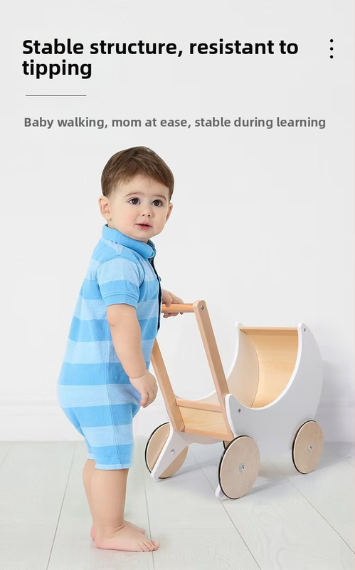 Koka iepirkumu grozs – mājsaimniecības imitācija, izglītojoša rotaļlieta bērniem 4–6 gadi