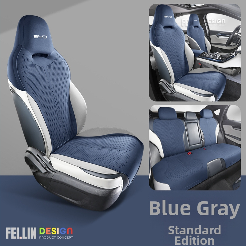 Semišový poťah na sedadlo BYD Qin Plus – 4 sezóny, priedušný, prispôsobiteľný
