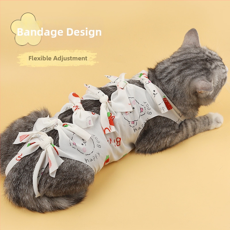 Hartley universāls poliesteru apģērbs kaķiem pēc sterilizācijas (pēcoperācijas, brīvs stils)