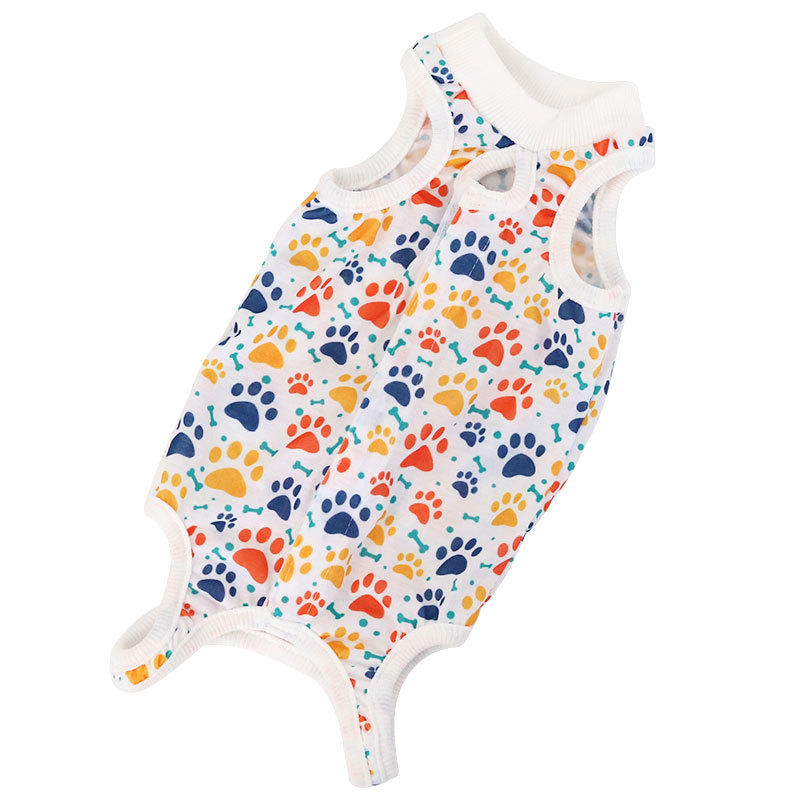 Hartley unisex polyesterové oblečenie pre mačky po sterilizácii (pooperačné, voľný štýl)