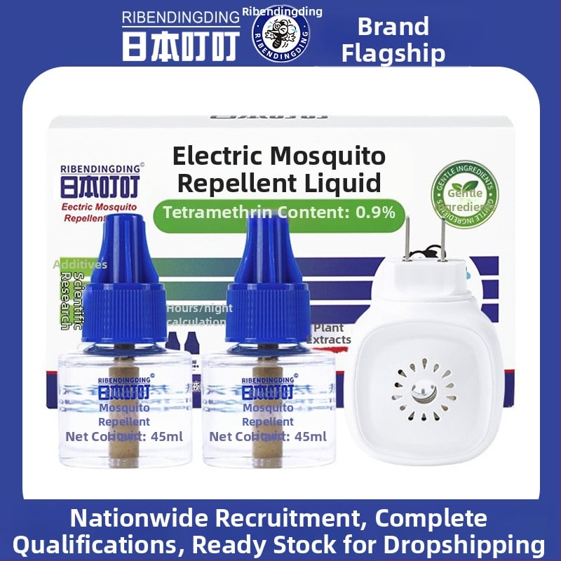 Plug-in tekutý repelent proti komárom – bez arómy, 2+1 alebo 4+1 kombinácia, registrácia pesticídu WP20150150, mierne toxický