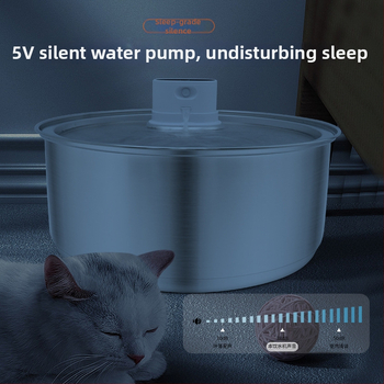 Chytrá fontána na vodu pre domáce zvieratá – nerezová oceľ, automatický senzor, odnímateľná, pre psy a mačky – model 801