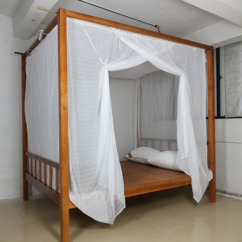 Sieť proti komárom na posteli, s jednými dverami, z nehrdzavejúcej ocele, nosná rúra z nehrdzavejúcej ocele, montáž potrebná